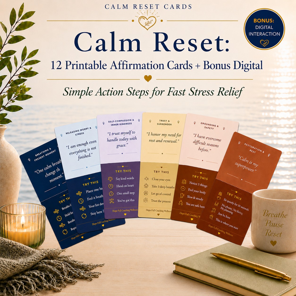 Calm Affirmation Cards