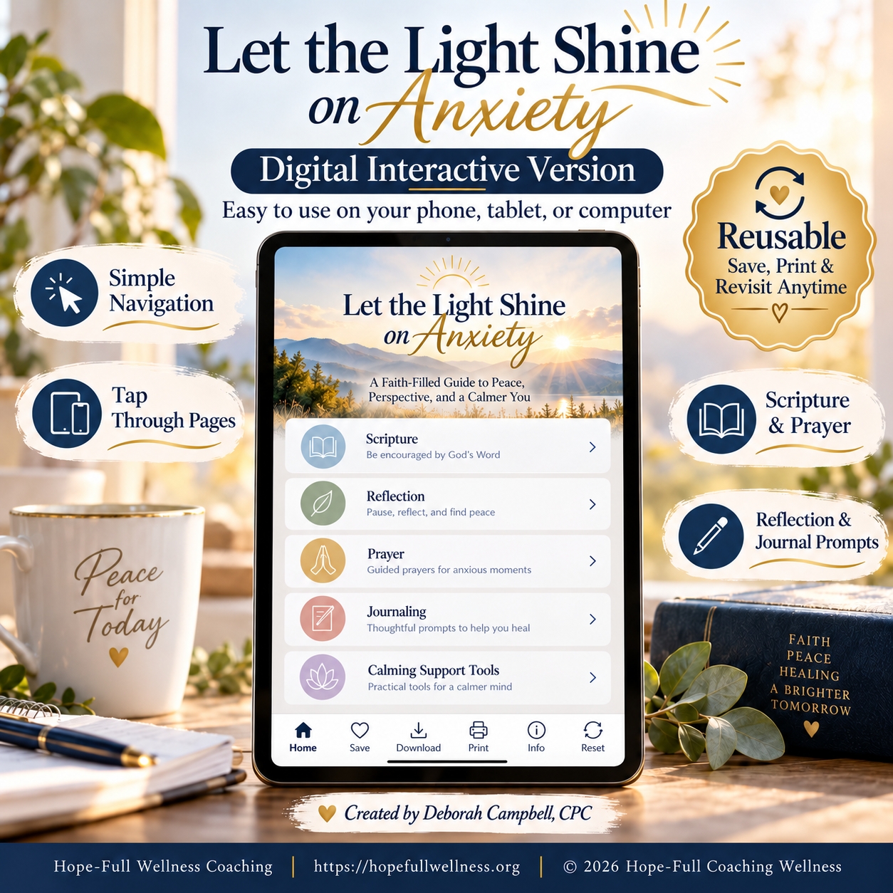 Let the Light Shine on Anxiety - digital navigation in the HTML Companion